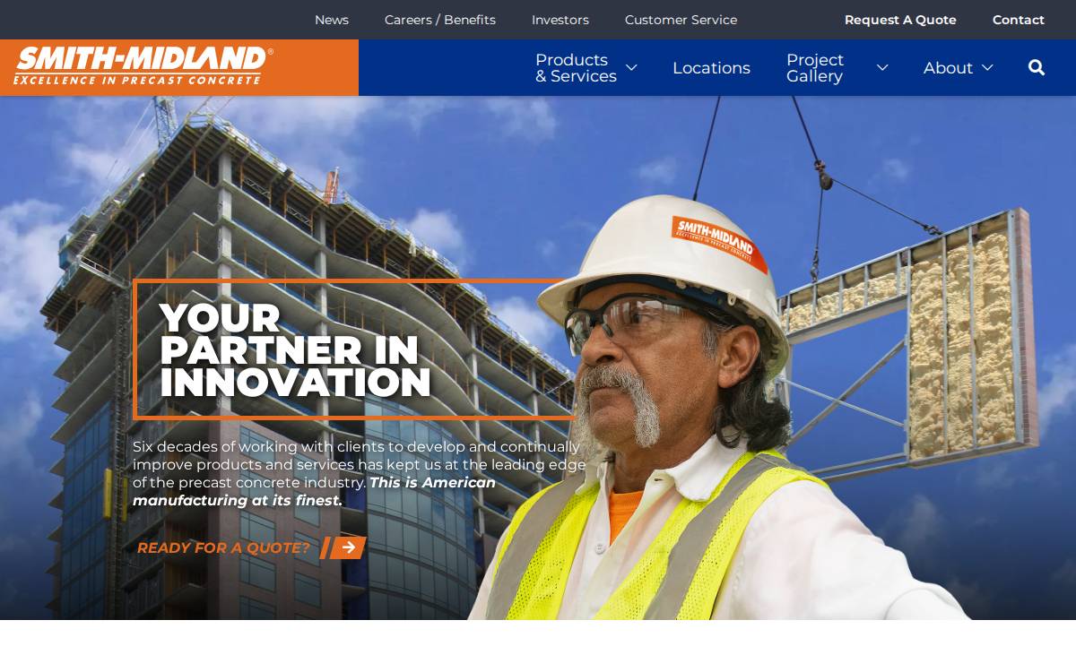 Smithmidland website preview