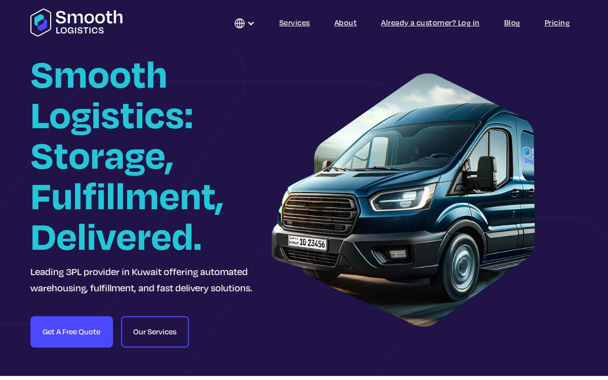 Smoothlogistics website preview