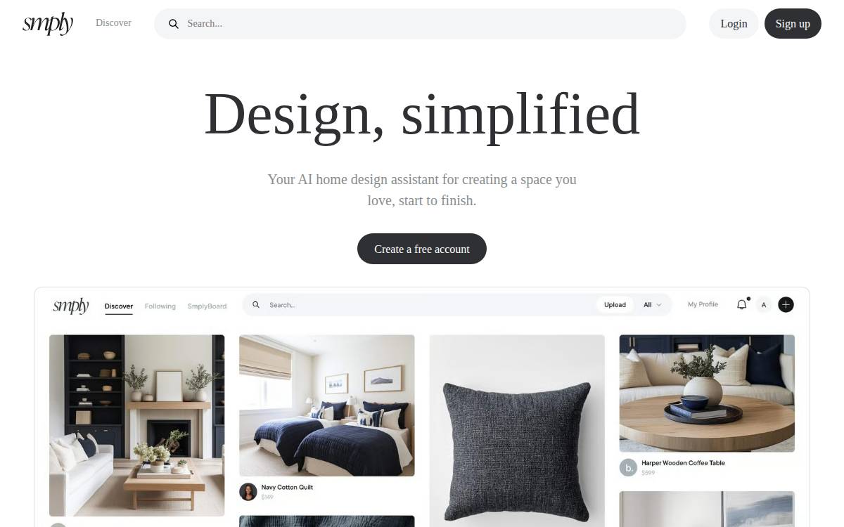 Smply website preview