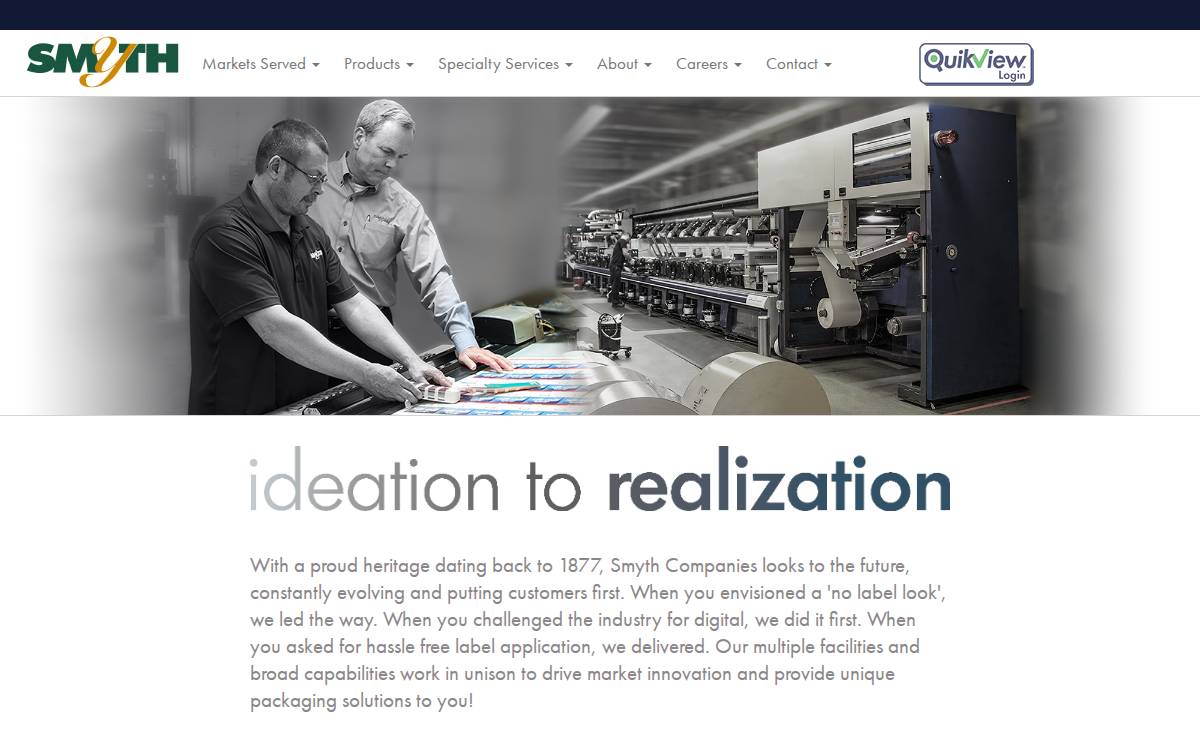 Smythco website preview