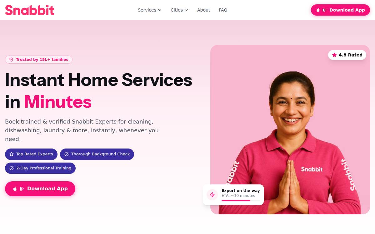 Snabbit website preview
