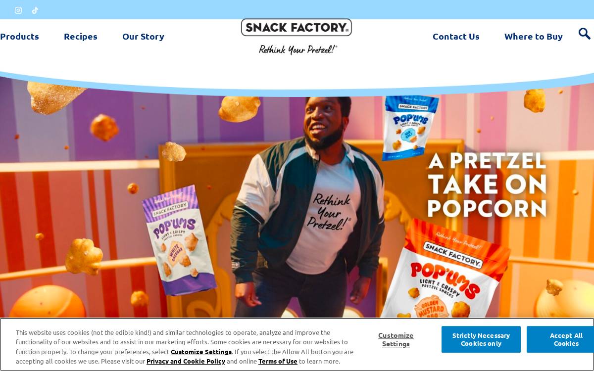 Snack Factory website preview
