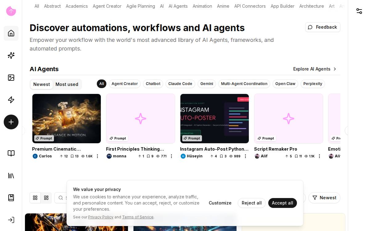 Snackprompt website preview