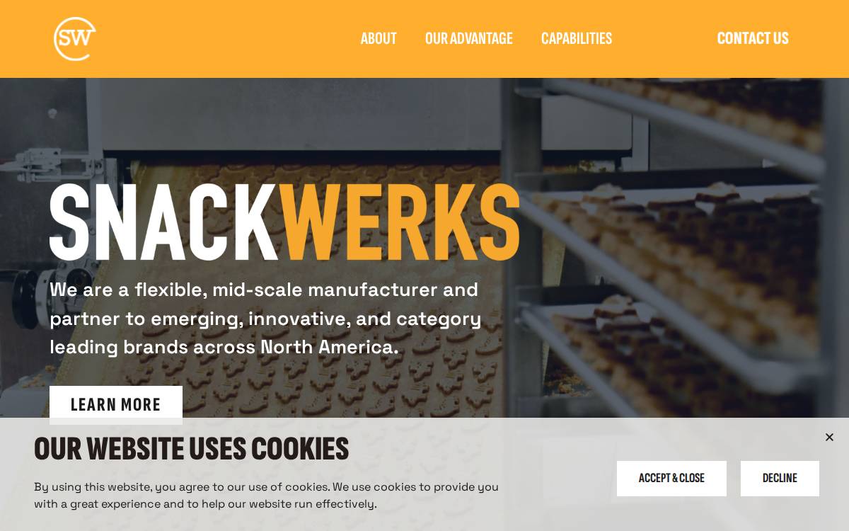 Snackwerks of Michigan website preview
