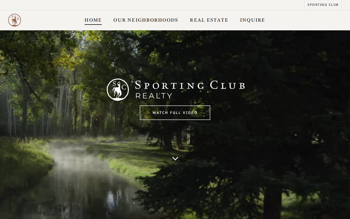Snake River Sporting Club website preview