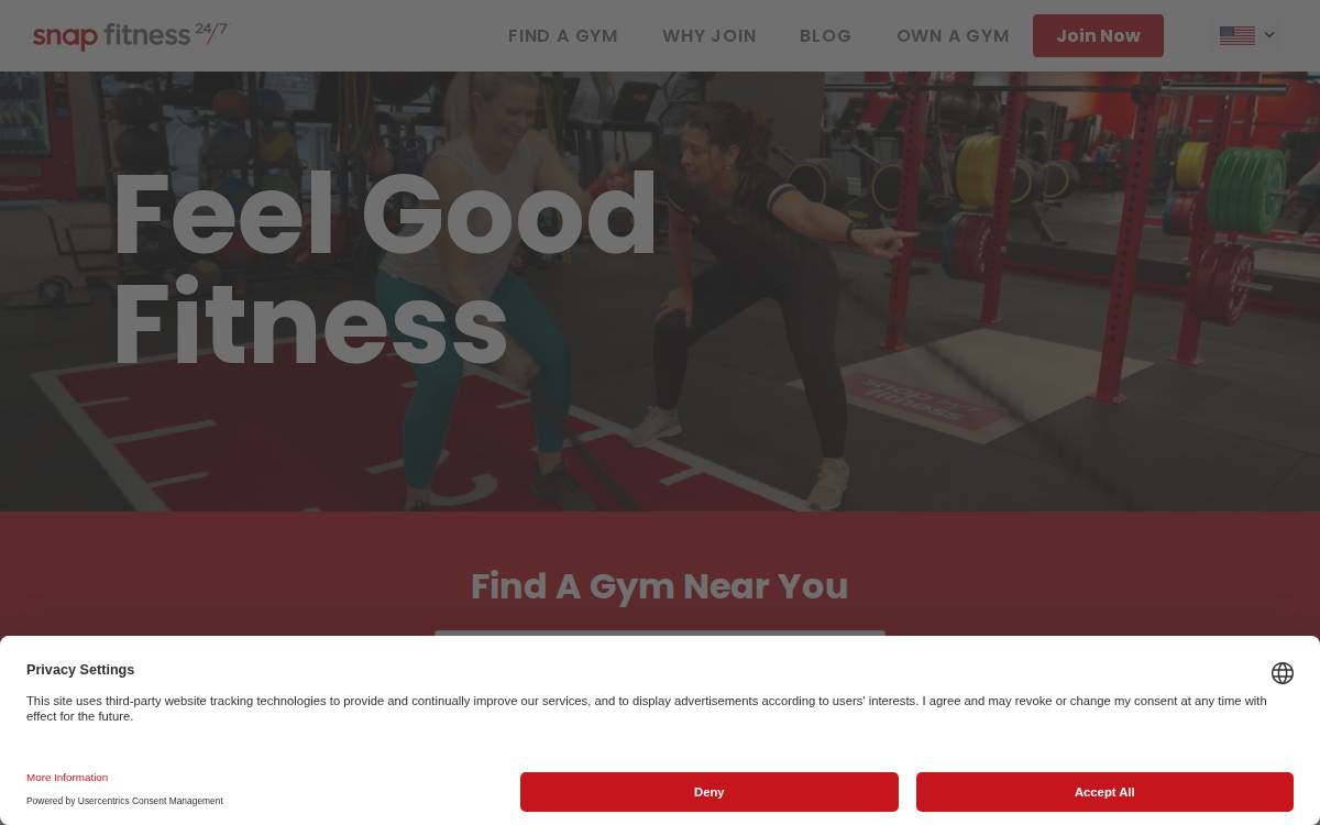 Snap Fitness website preview