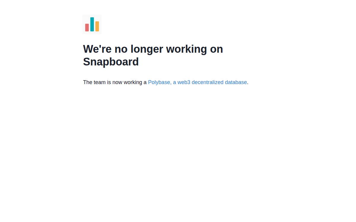 Snapboard website preview