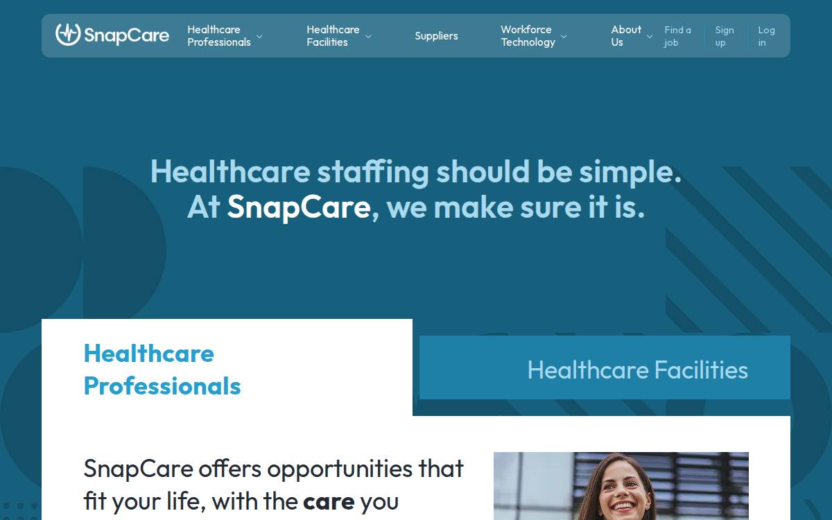 SnapCare website preview