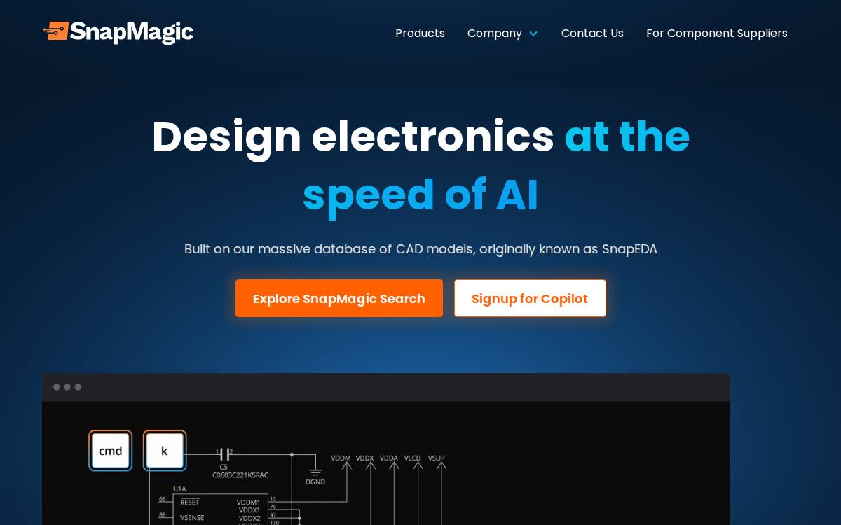 SnapMagic website preview