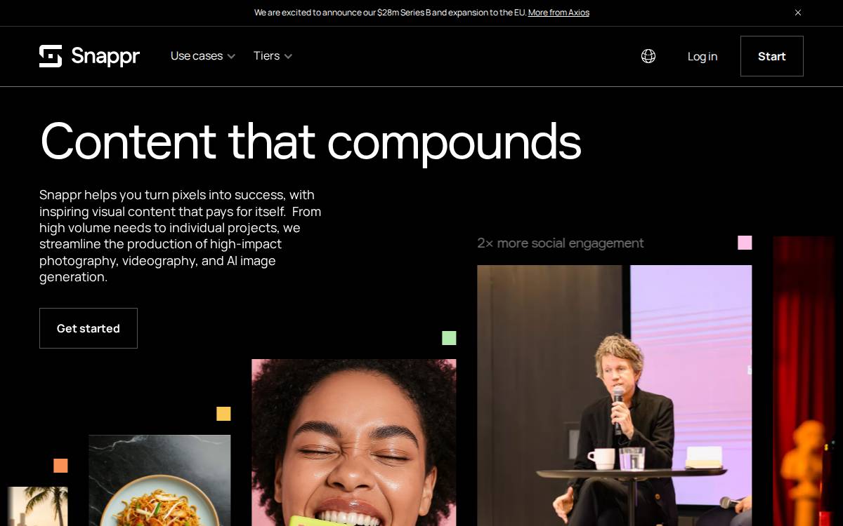 Snappr website preview