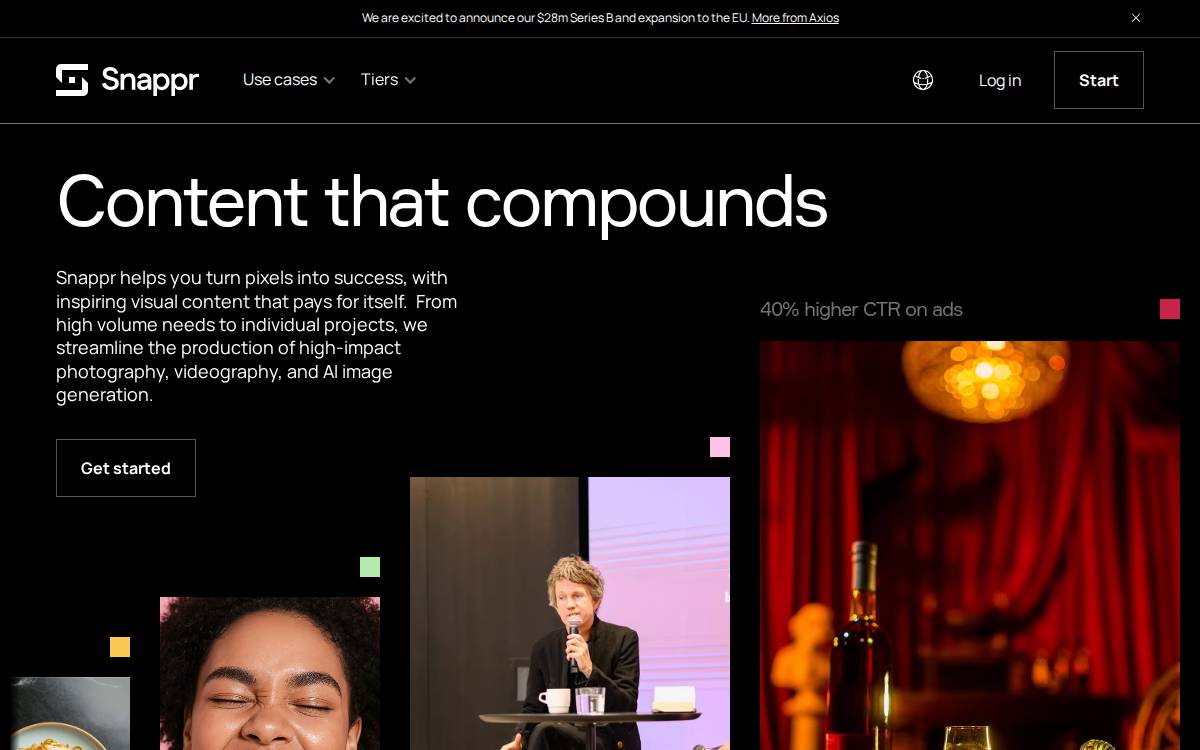 Snappr website preview