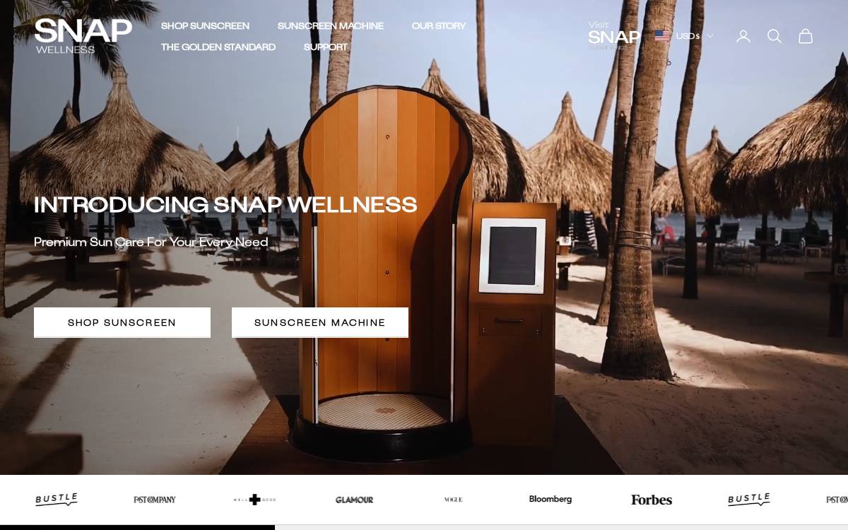 SnappyScreen website preview