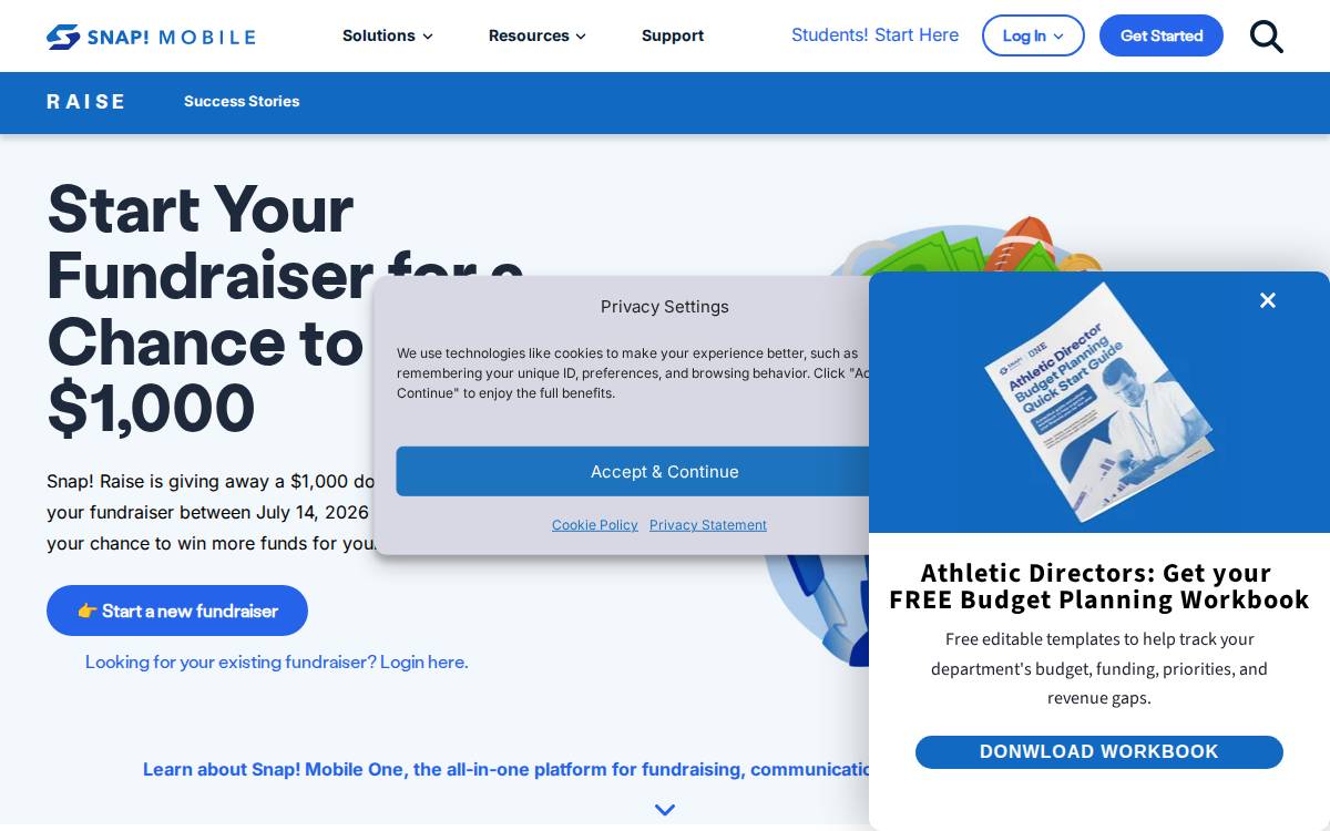 Snapraise website preview