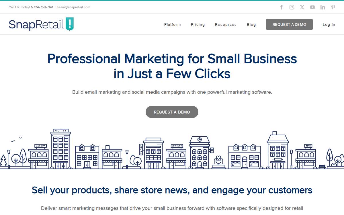 SnapRetail website preview