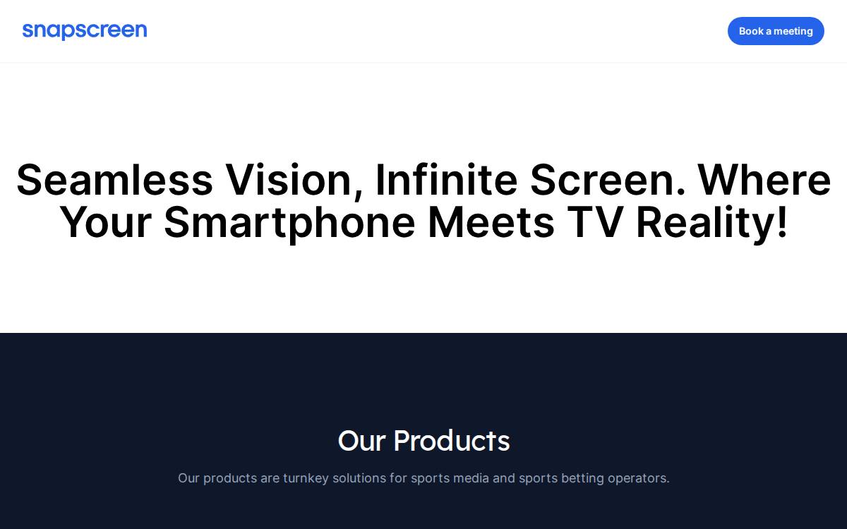 Snapscreen website preview