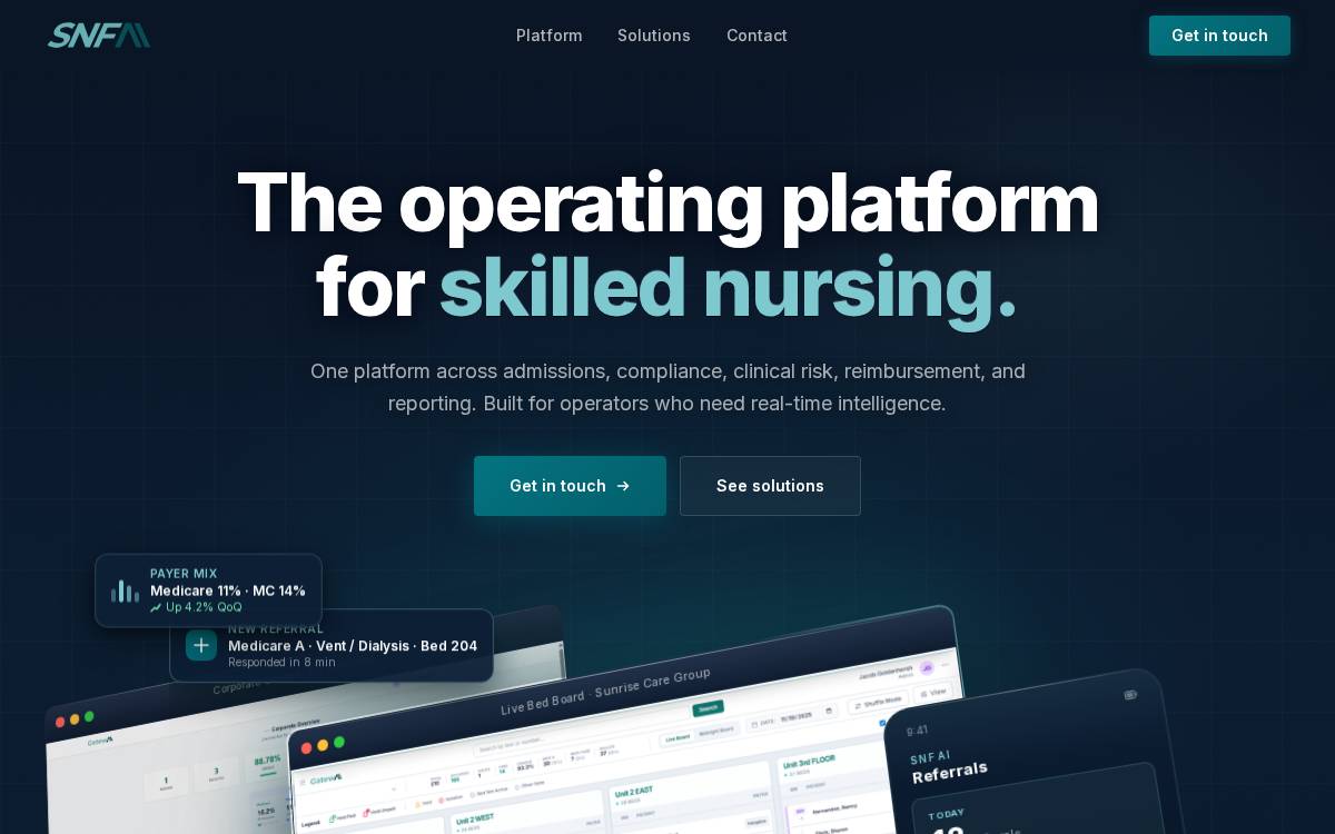 SNFAI website preview