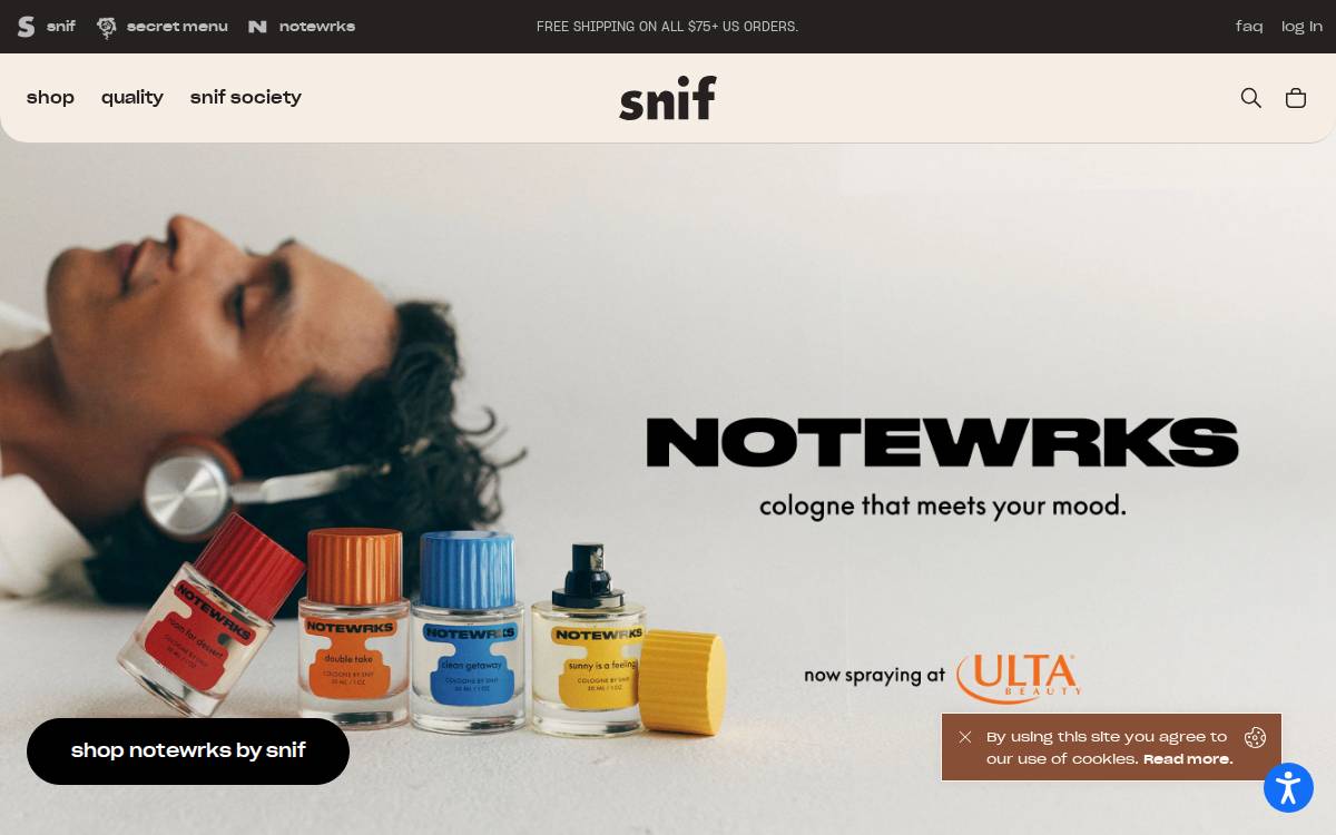 Snif website preview