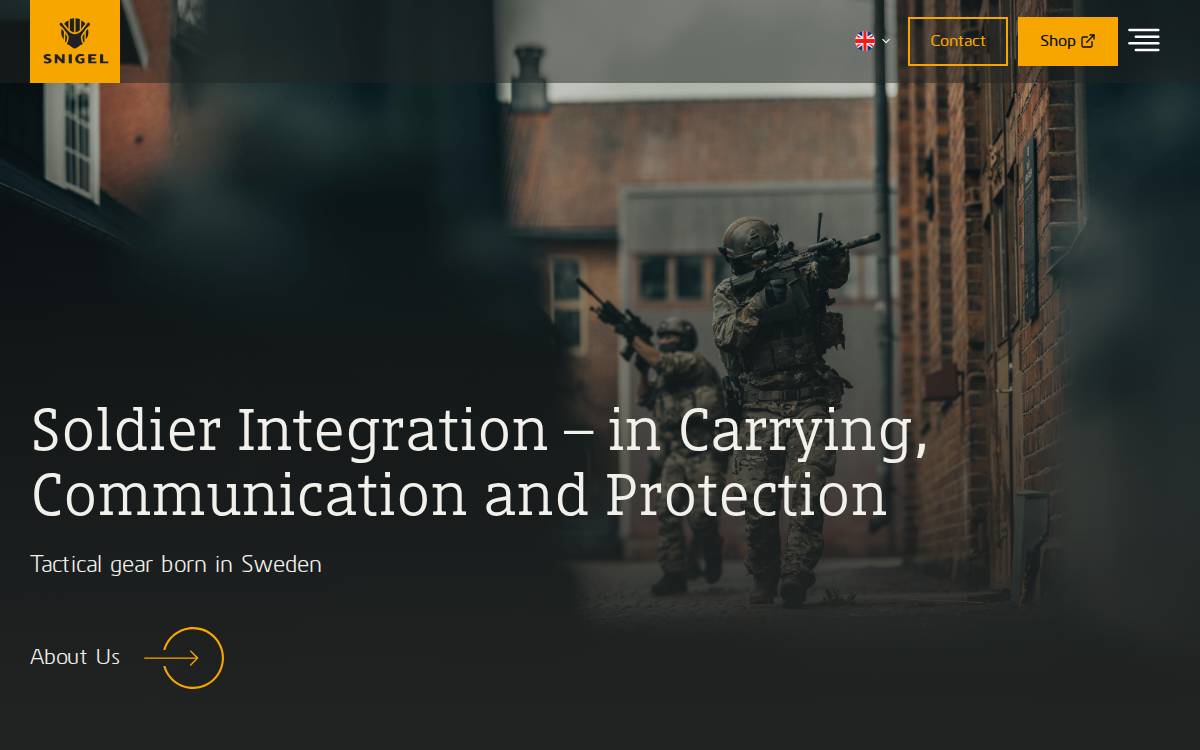 Snigel website preview