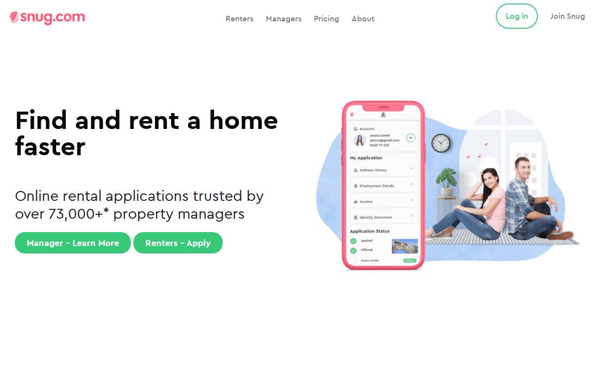 Snug website preview