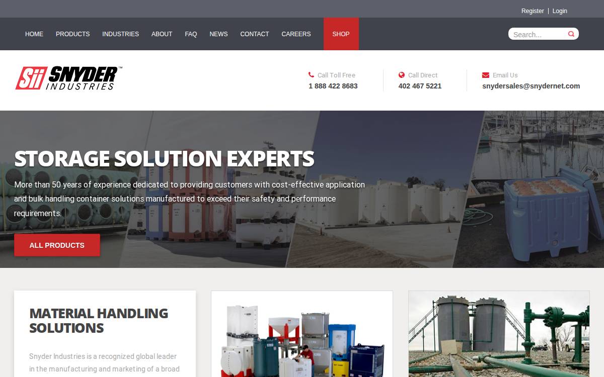 Snydernet website preview