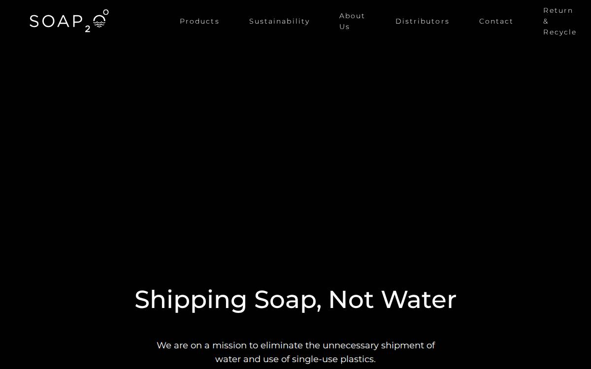 Soap2o Unfunded website preview