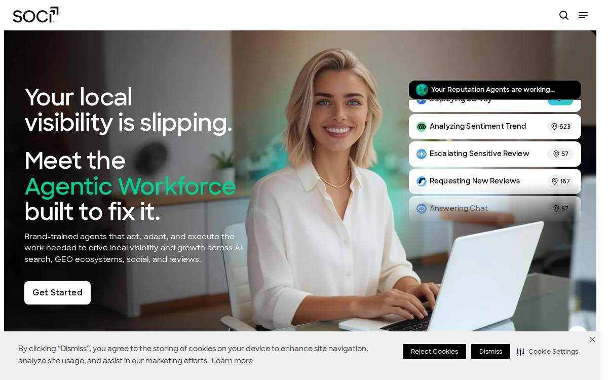 SOCi website preview