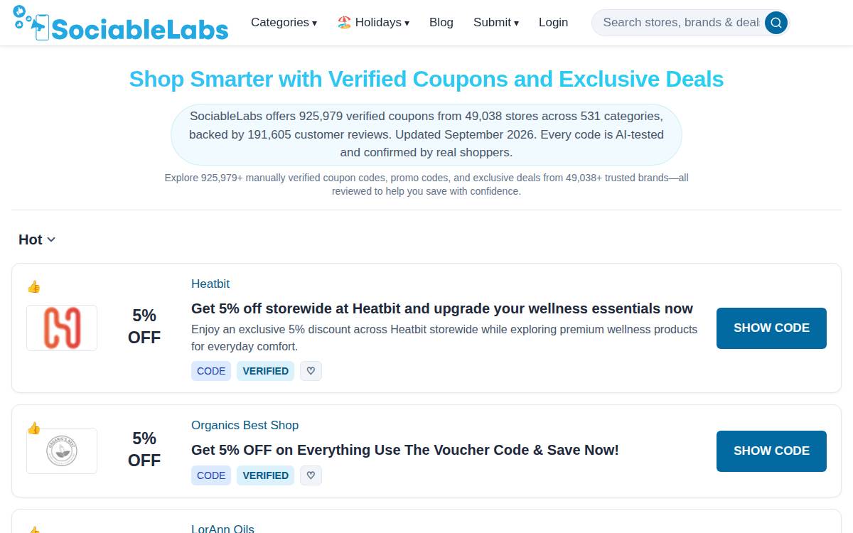 Sociable Labs website preview