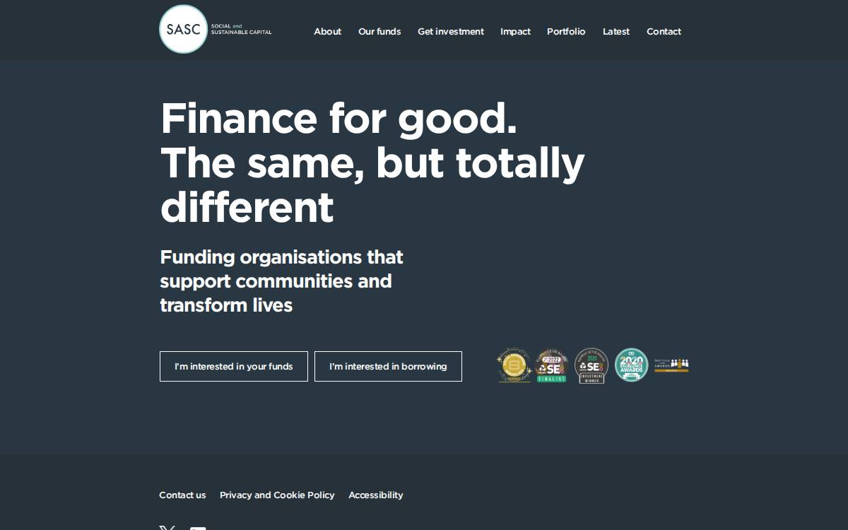 Social and Sustainable Capital website preview