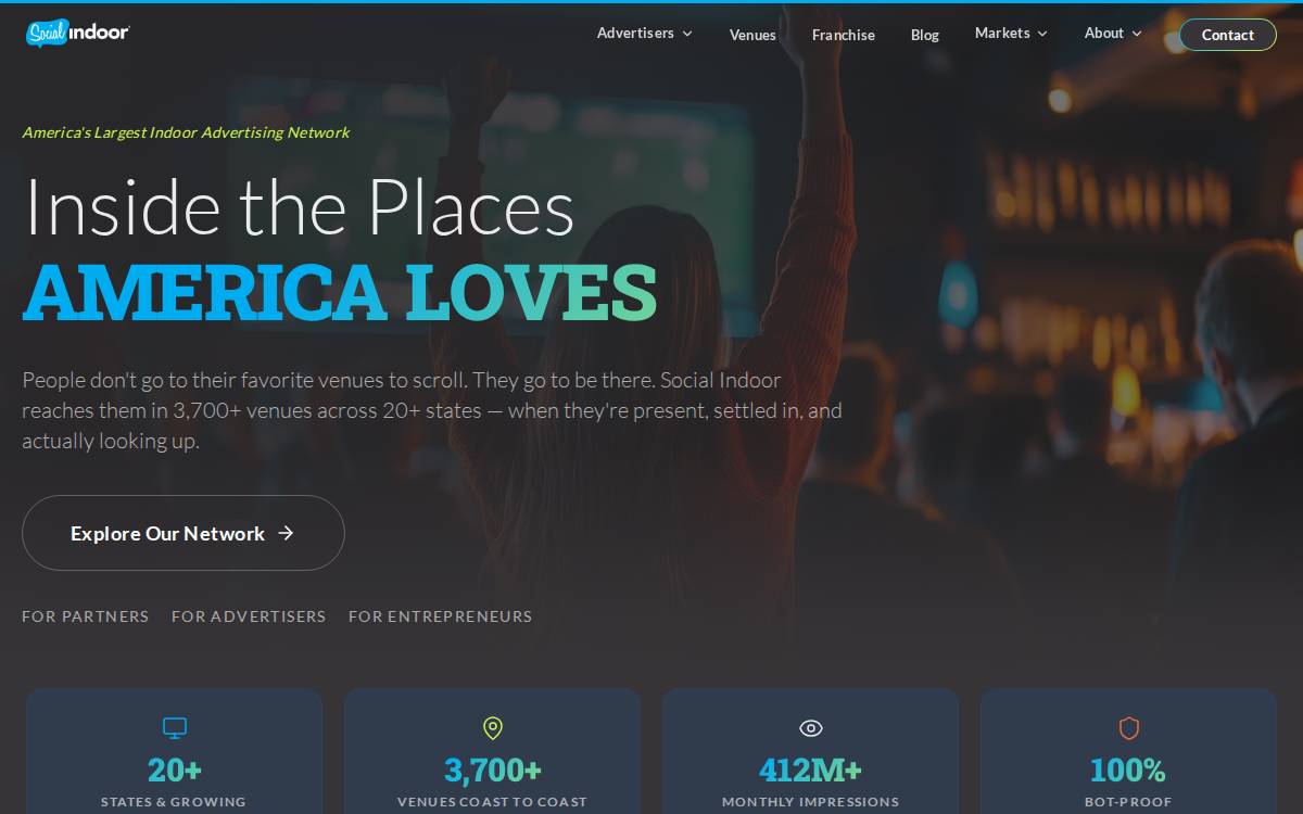 Social Indoor website preview