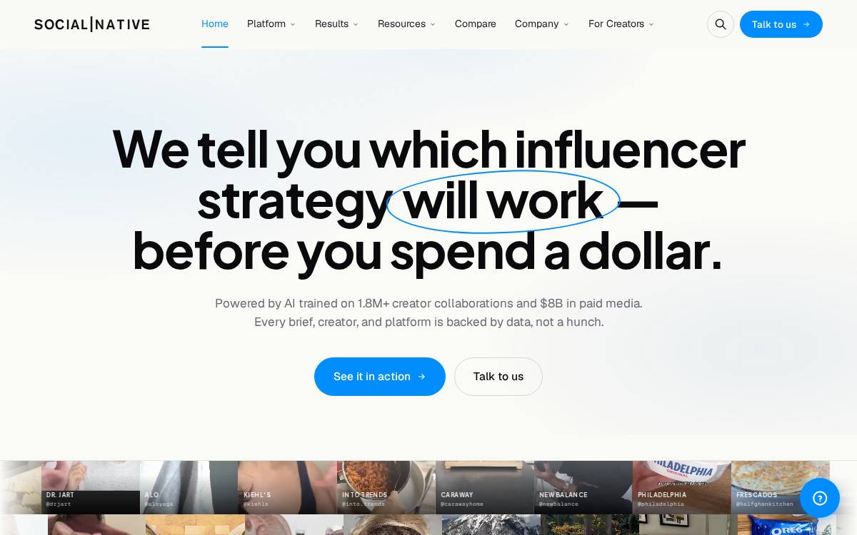 Social Native website preview