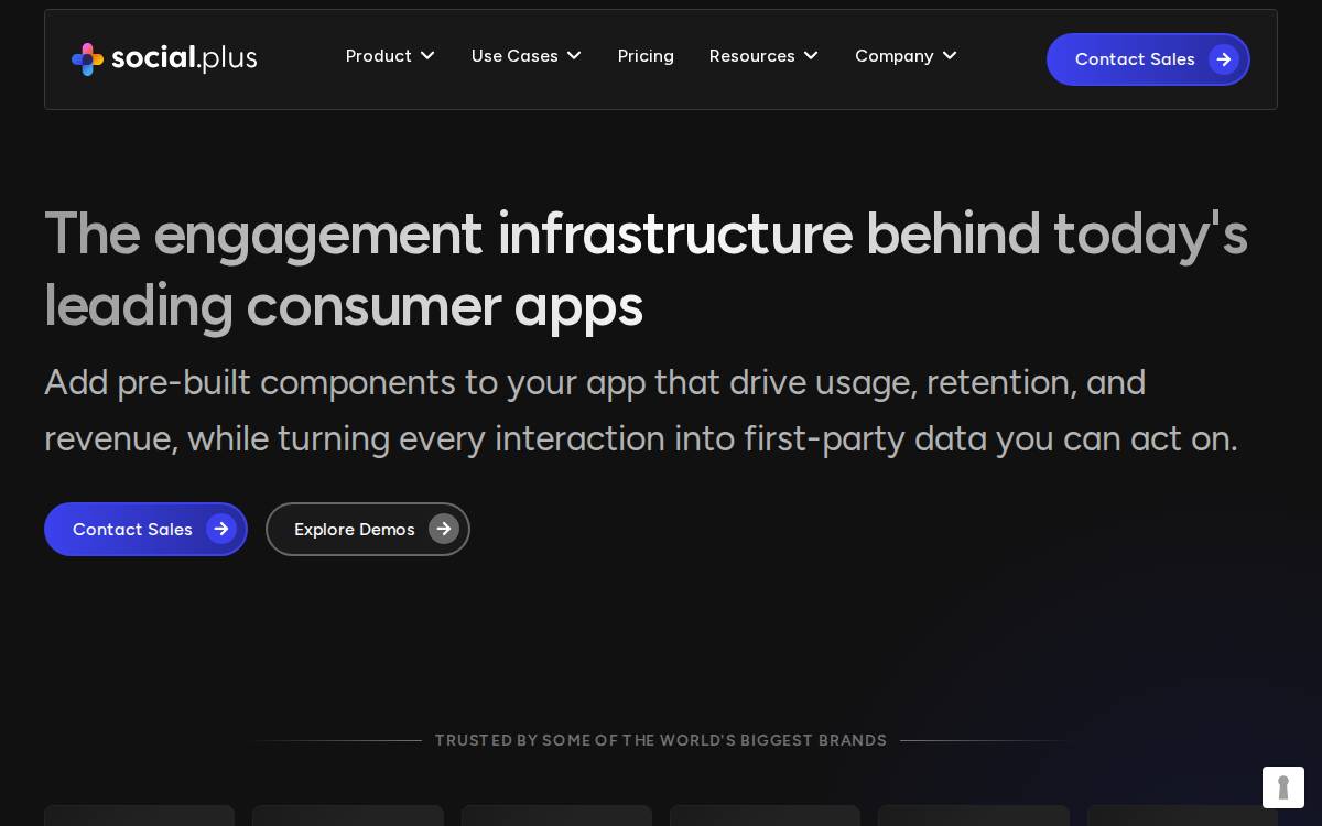 Social+ website preview