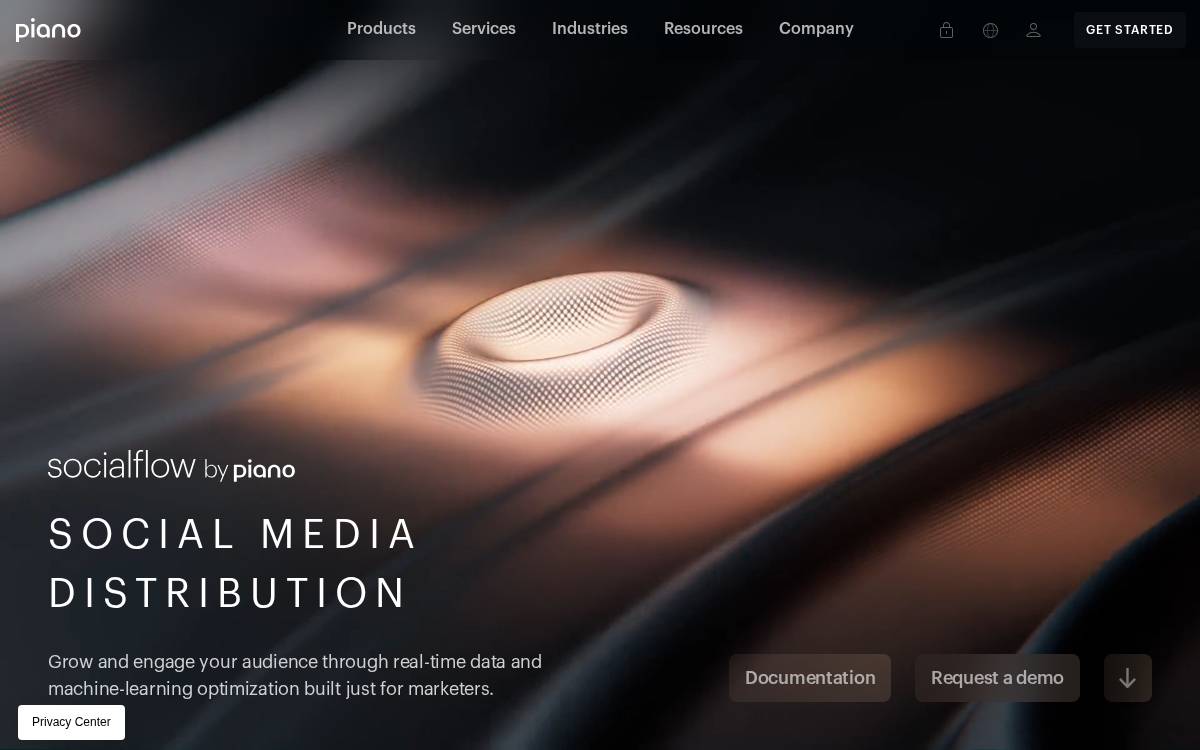 Socialflow website preview