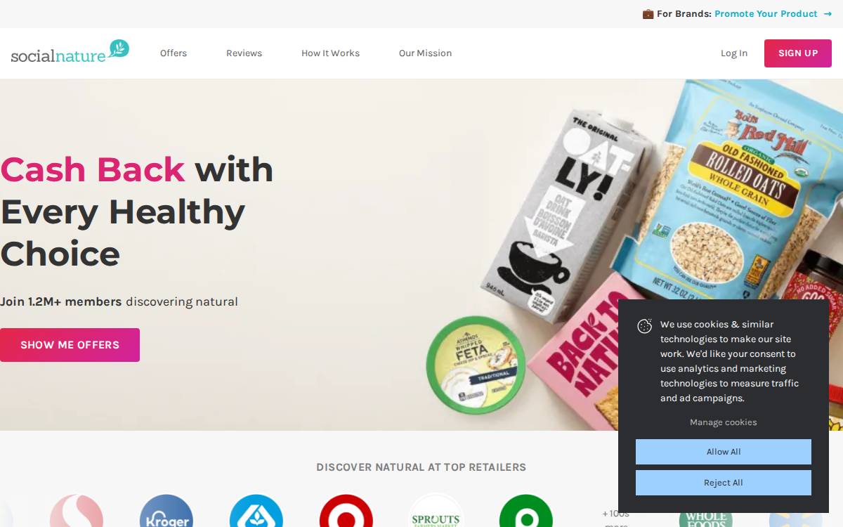 SocialNature website preview