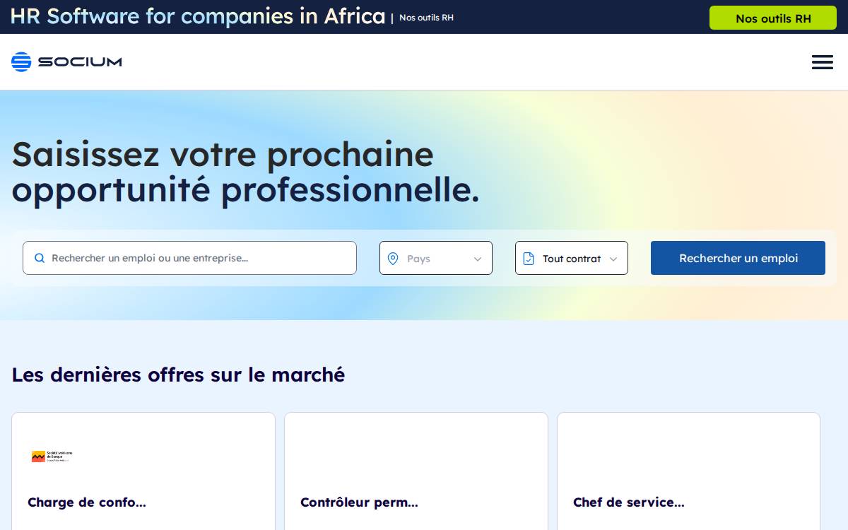 Sociumjob website preview