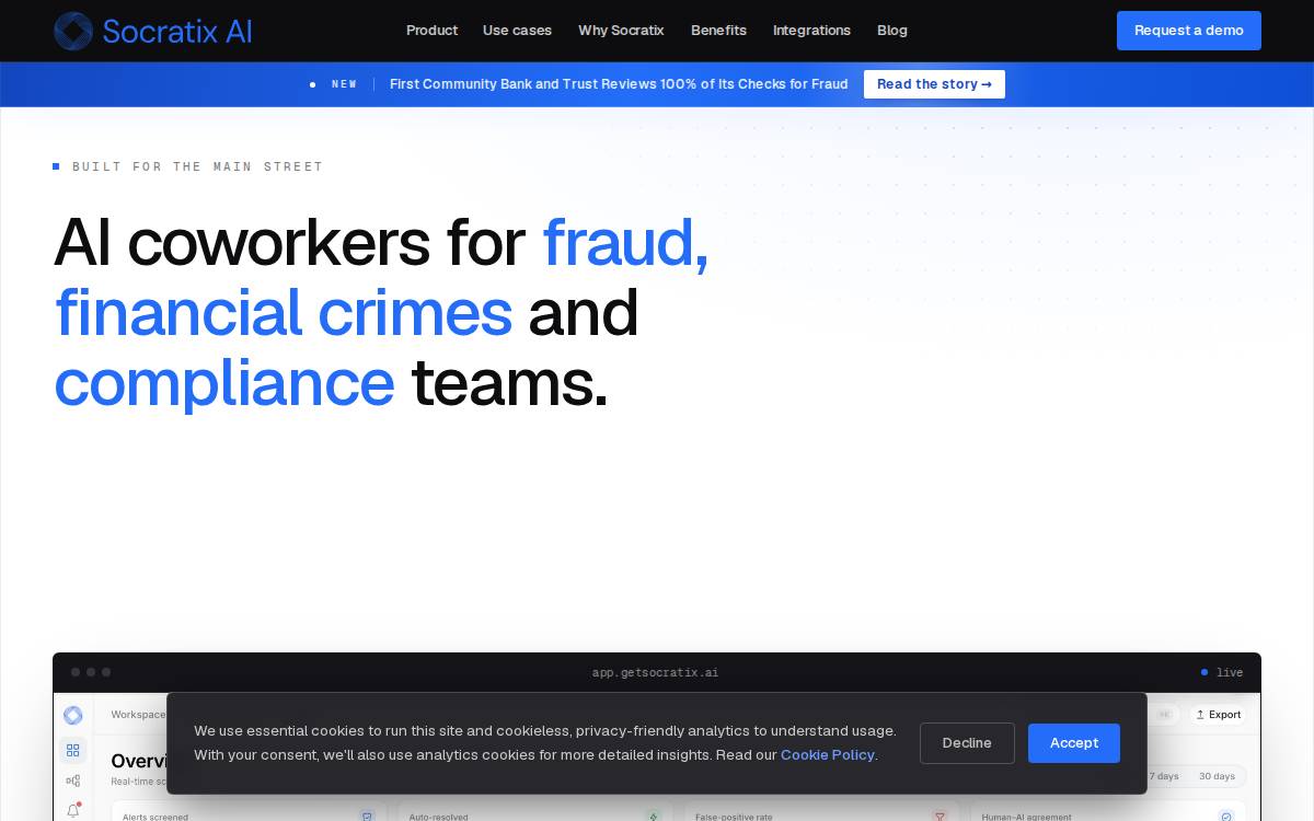 Socratix AI website preview