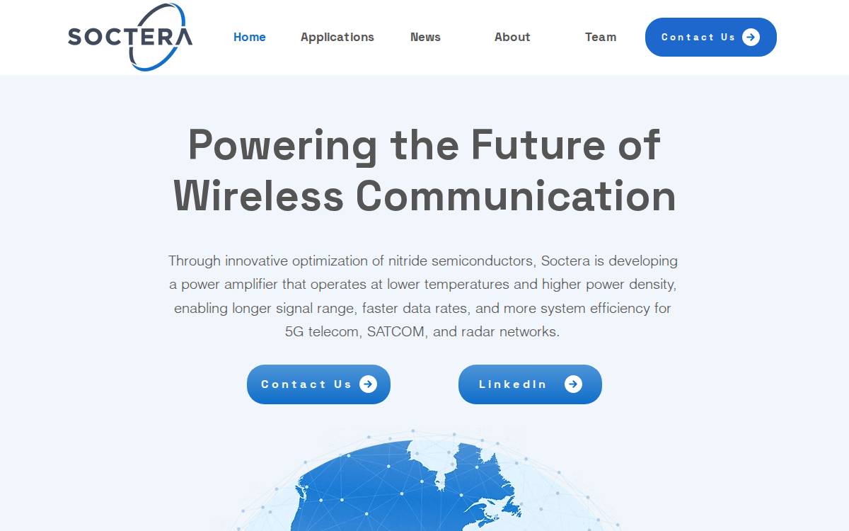 Soctera website preview