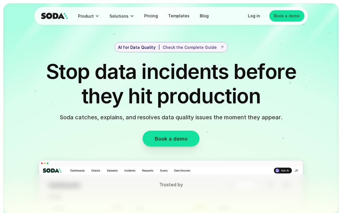 Soda website preview