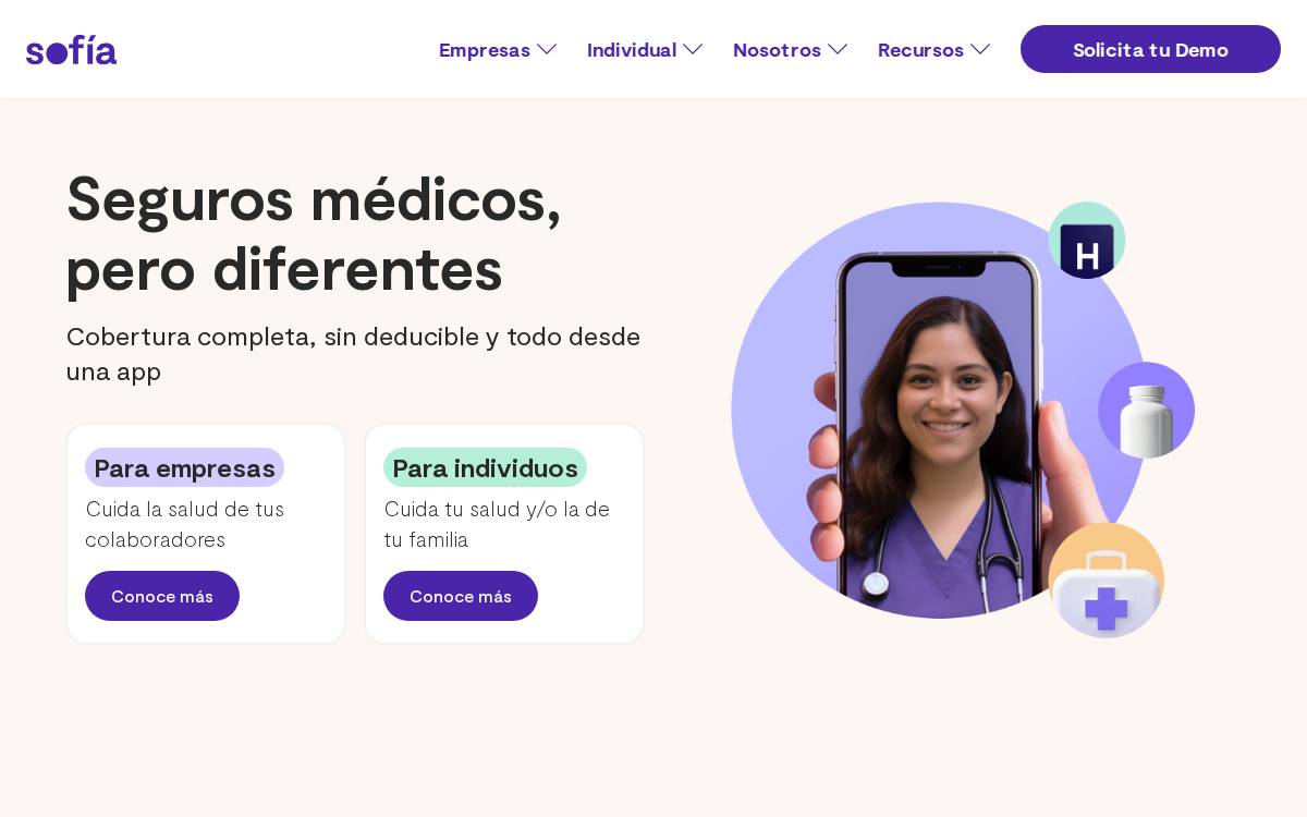 Sofía website preview