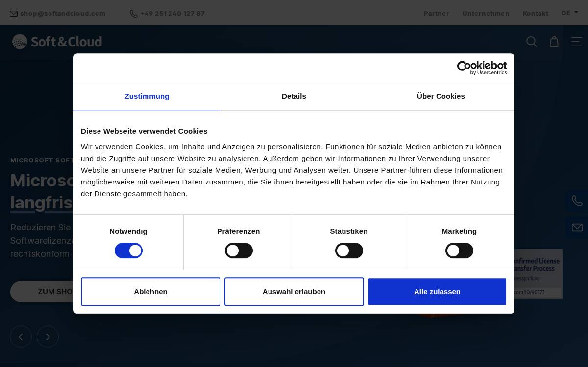 Softandcloud website preview
