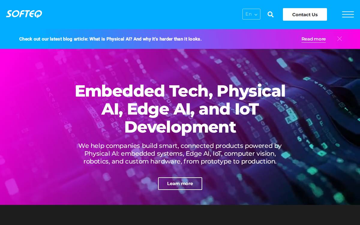 Softeq website preview