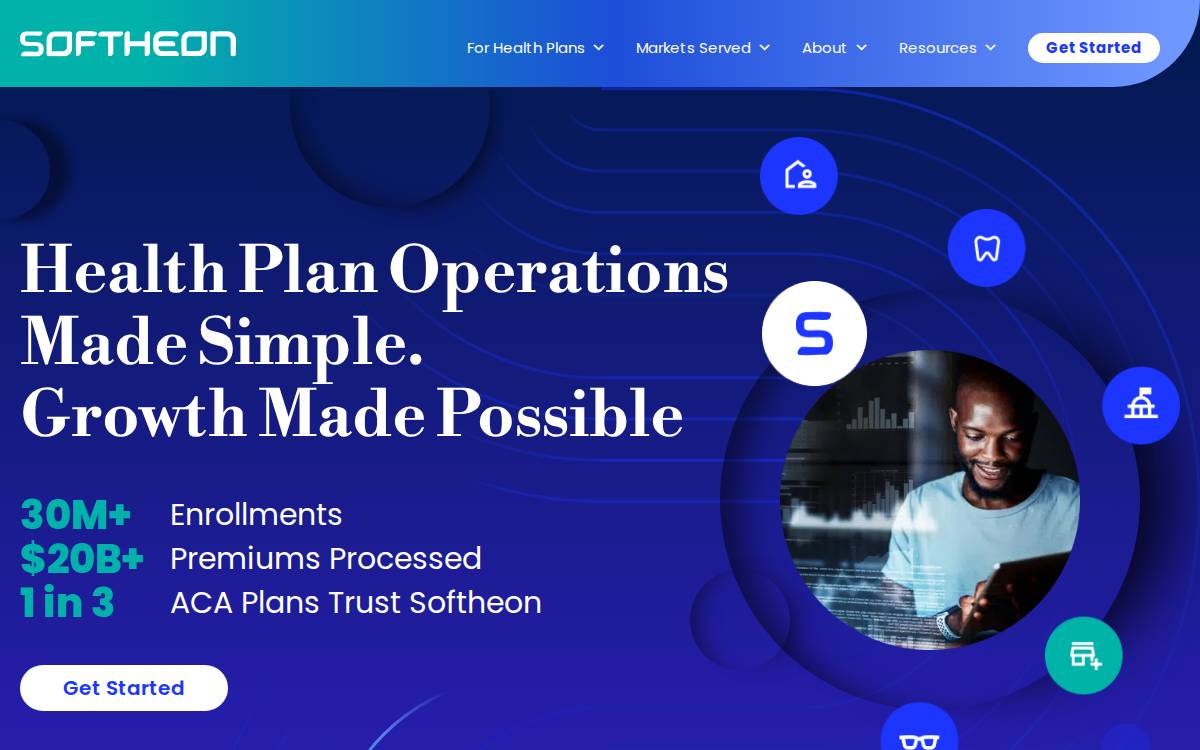 Softheon website preview