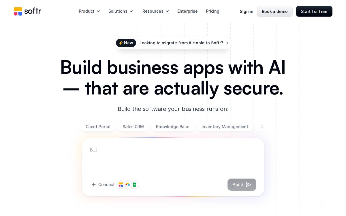 Softr website preview