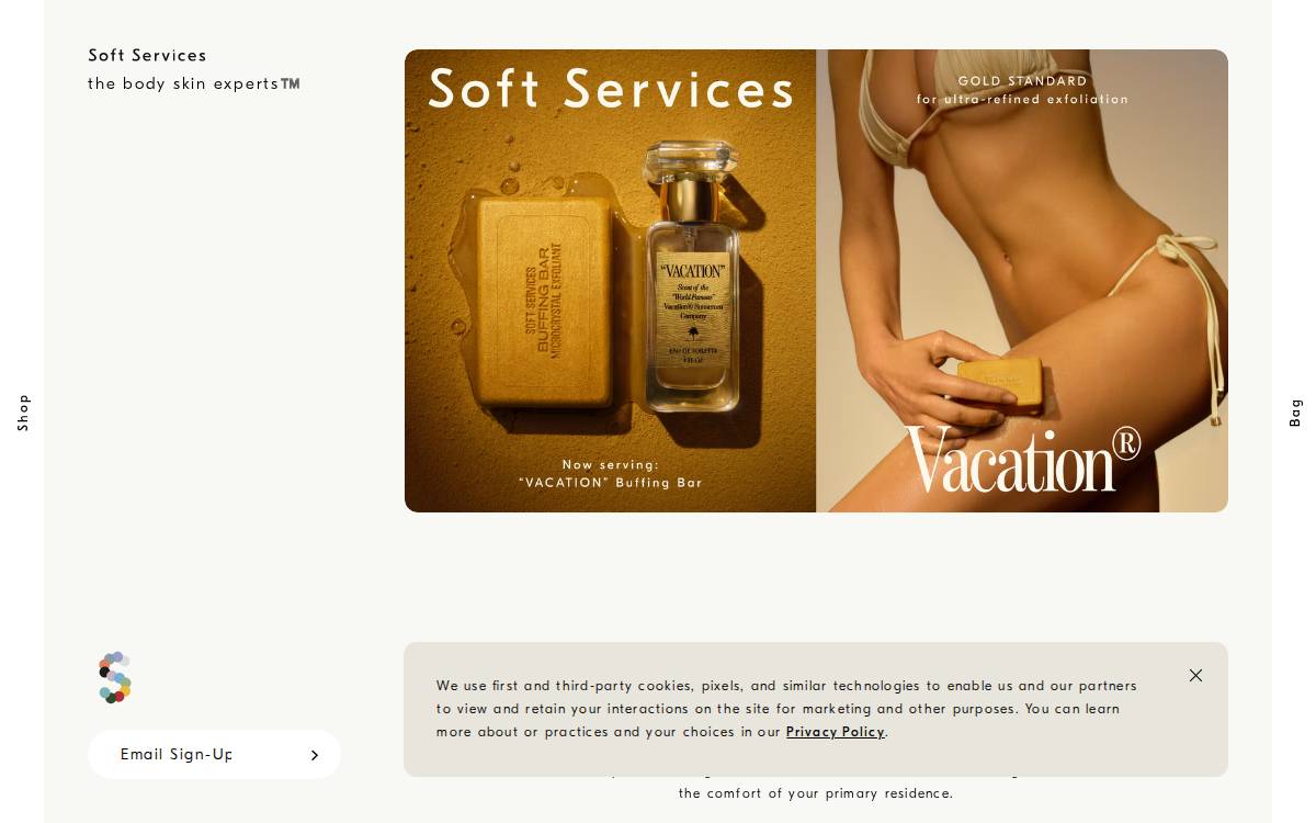 Softservices website preview