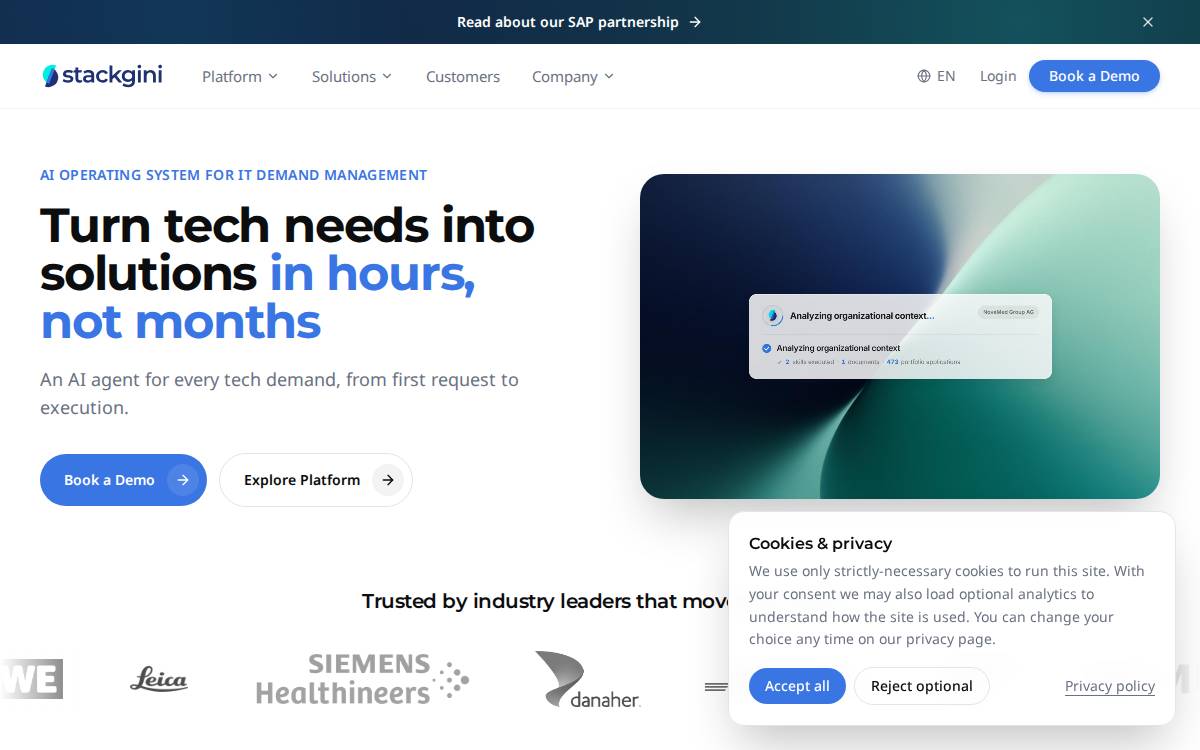 Softwaregini website preview