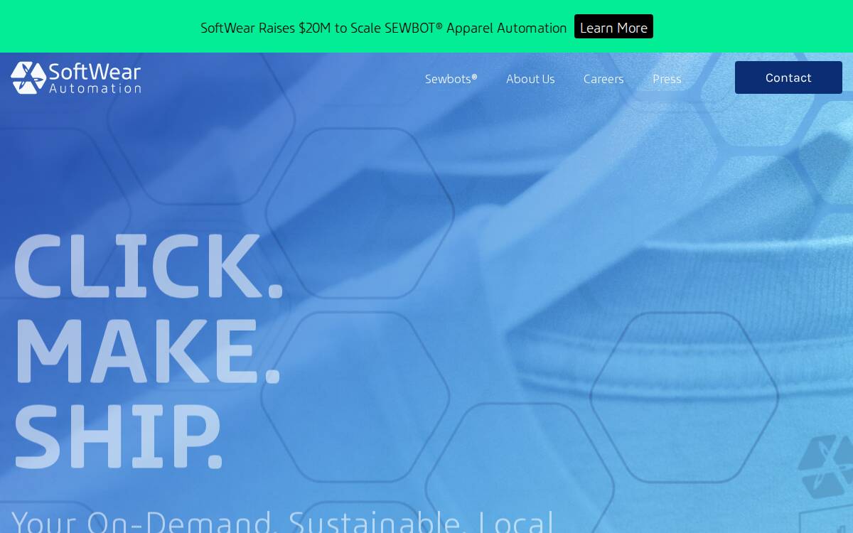 SoftWear Automation website preview