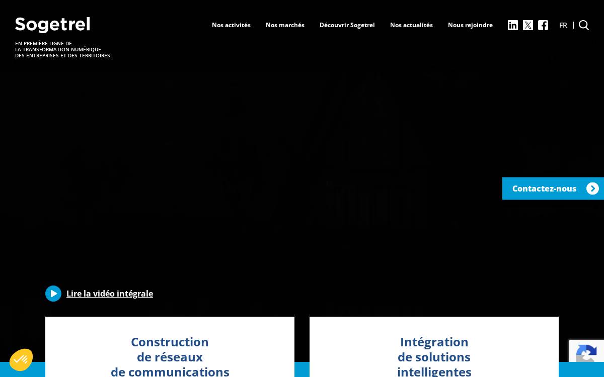 Sogetrel website preview