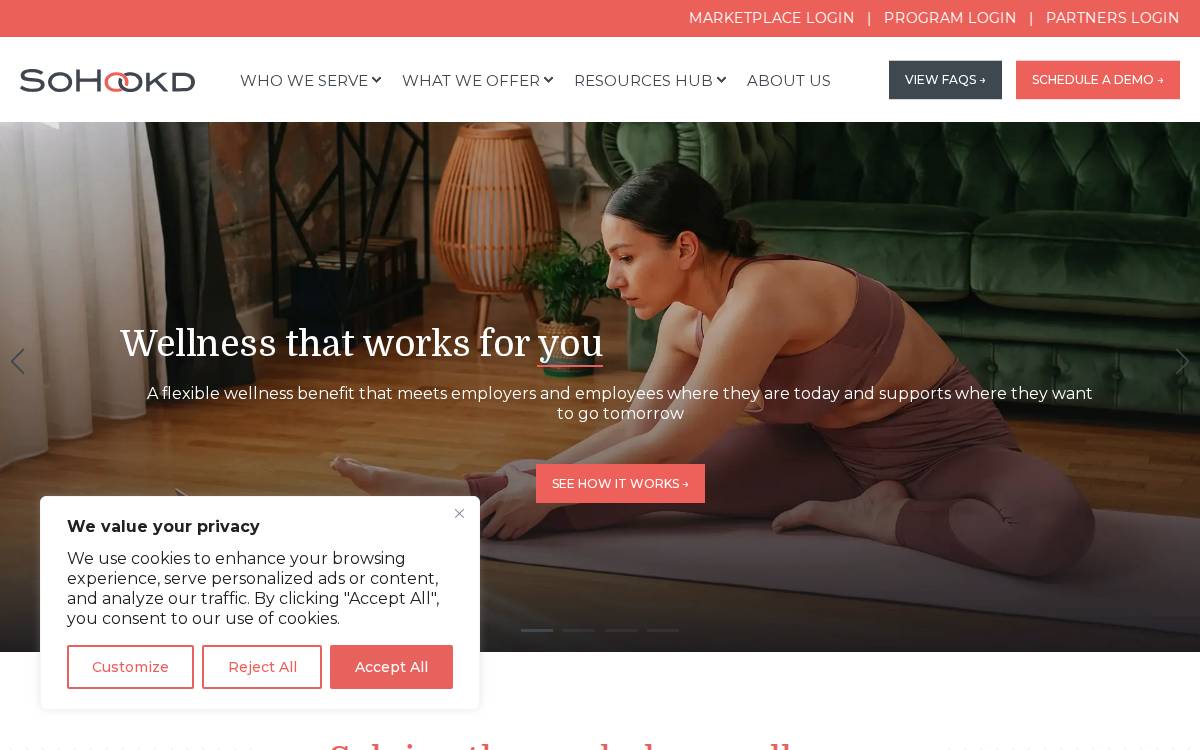 SoHookd website preview