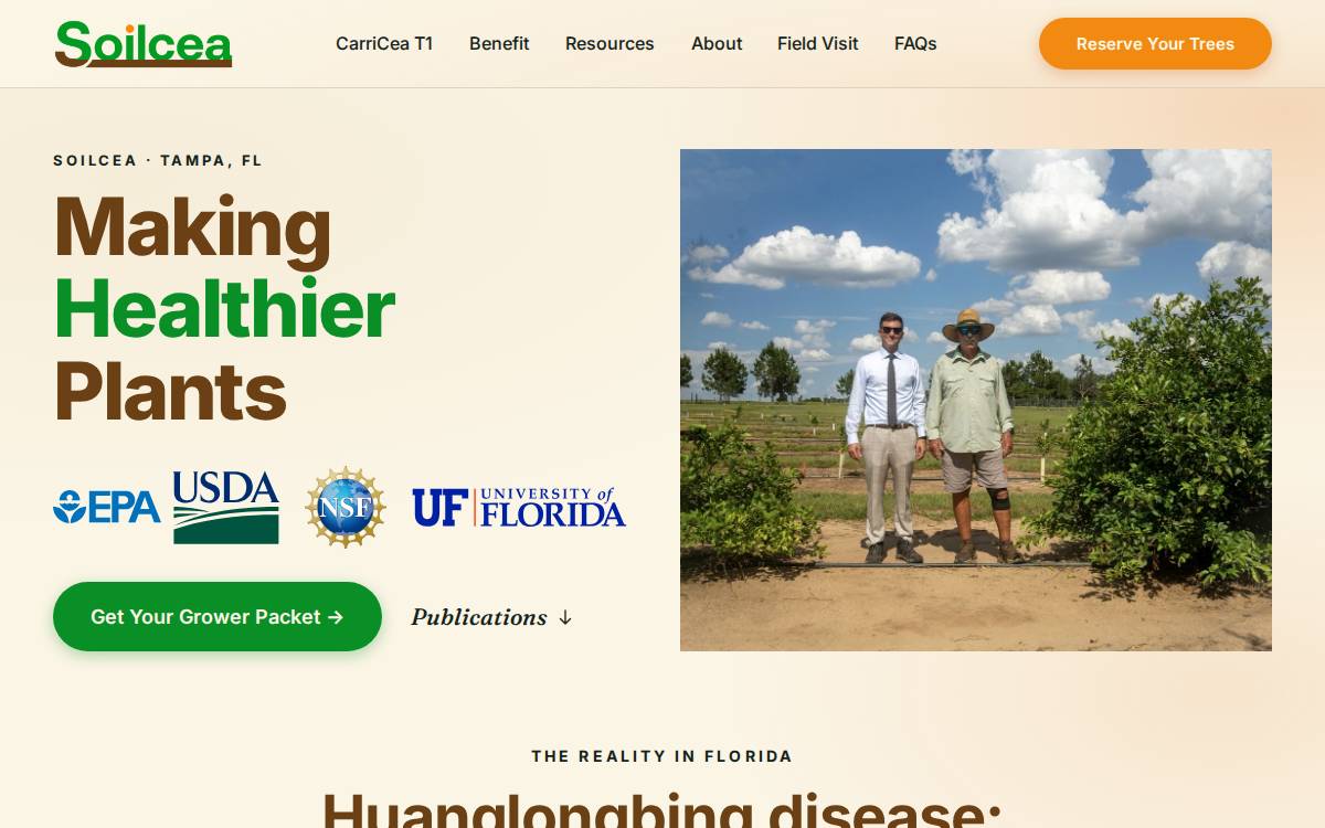 Soil Culture Solutions website preview