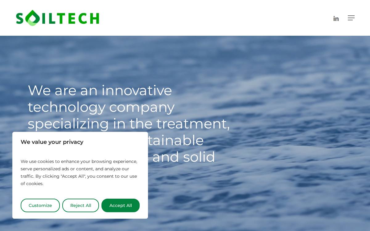 Soiltech website preview