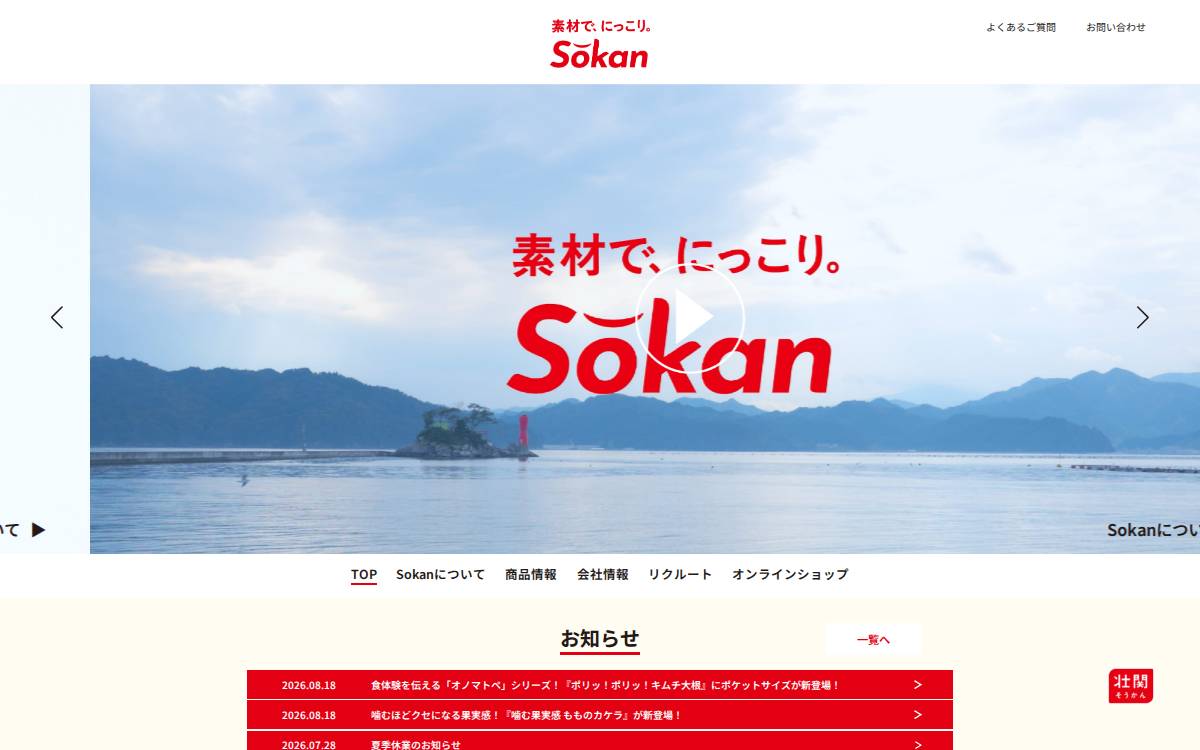 Sokan website preview